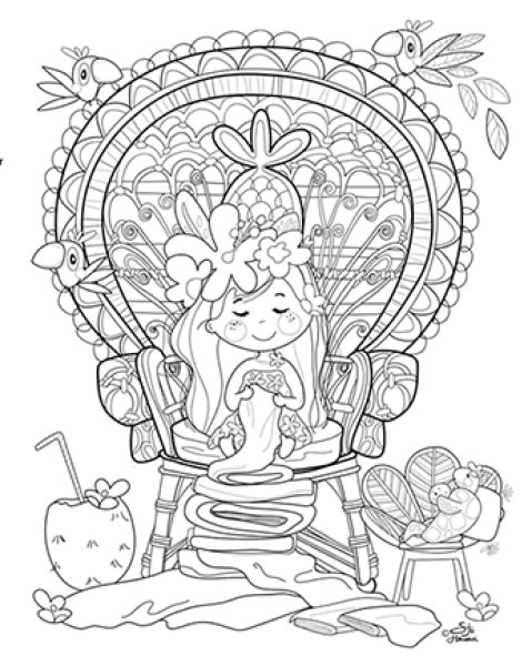 画像5: 【LOVE HAWAII】塗り絵本〜Story-Aloha Susu (5)