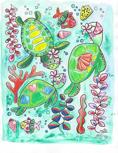 画像11: 【LOVE HAWAII】塗り絵本〜Story-Aloha Susu (11)